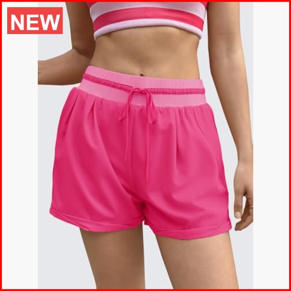 Lightweight High Waisted Drawstring Running Short… - image 2